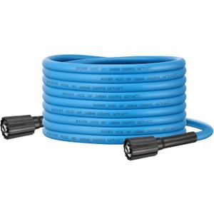 50FT Kink-Resistant Pressure Washer Hose  248Bar / 3600 PSI, Replacement Hose with M22 Fittings  Compatible with Ryobi, Greenworks, Troy-Bilt, CRAFTSMAN & Most Power Washers