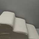 Pet Stairs, Dog Stairs for Small Dogs, Dogs Steps, 3-Step Curved Dog Ramp for Bed, Couch, Sofa, Car and Chairs, Non-Slip Bottom Design, Cat Scratching Board, High Density Foam Portable Pet Step, Beige