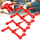 YATOINTO Ratchet Chain Binders 1/4'' - 5/16‘’ | 4 Pack Load Binder with 2 Grab Hooks | Tie Downs for Grade 70 Transport Chain | 2,600 Lbs. Safe Working Load- Heavy Duty Ratchet Binders for Towing