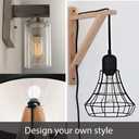 Aspen Creative 21055-14 Lamp shade phenolic screw collar rings for medium-base E26 Socket, 39mm Inner diameter, black finish, 4 Pack