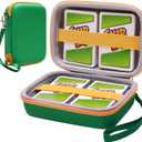 LTGEM EVA Hard Case for Playing Card Game, Phase 10/UNO Card Game, Protective Carrying Storage Case Hold up to 300+ Cards - Green (Case Only)