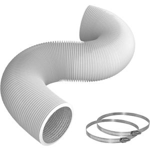 Flexible 4 Inch x 26Ft Dryer Vent Hose,Heavy Duty Aluminum Insulated Air Duct Tube for Exhaust, HVAC Ventilation, Grow Tent and Fan Filter