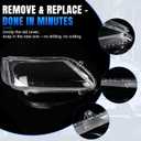 Headlight Lens Cover Compatible with 2013-2015 Honda Accord
Clear PC Material, Driver & Passenger Side Headlamp Shell, Direct Replacement, Easy Installation