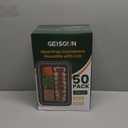 28oz Meal Prep Containers [50-Pack], Reusable Bento Box with Easy-Snap Leakproof Lids - Microwave, Dishwasher & Freezer Safe Food Storage, BPA-Free Plastic Lunch Containers (Black)