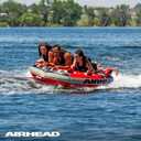 Airhead G-Force Towable Tube for Boating, 1-4 Rider Inflatable Boat Tube for Water Tubing, Heavy Duty Full Nylon Cover, Stabilizer Fins with Neoprene Knuckle Guards, Speed Safety Valve