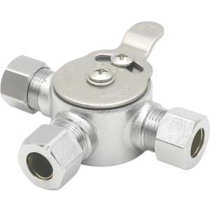 HYDRO MASTER Mechanical Water Mixing Valve, 3/8" Compression Fittings on Inlets and Outlet