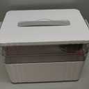 3-Tier Medicine Organizer - Portable Medicine Cabinet with Plastic Handle, Multipurpose Medical Box, Pill Organizer, Empty First Aid Kit for Home