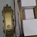 Brass Dummy Door Knobs Interior 2 Pack Doorknob Antique Door Handle Gold Vintage Door Pulls for Pantry Door Hallway