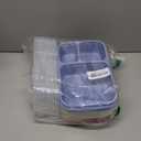 8-Pack 3 Compartment Meal Prep Containers with Lids, Wheat Straw Plastic, Microwave/Dishwasher/Freezer Safe, Stackable