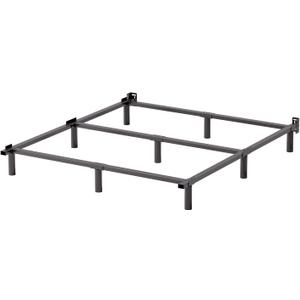 Metal Queen Bed Frame, 7 Inch Hith Bed Base Support for Box Spring and Mattress Foundation, Heavy Duty Basics Bed Frames, Noise Free, Easy Assembly, Black