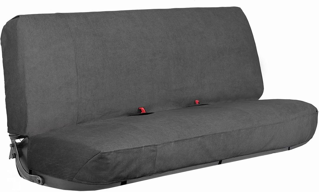 Leader Accessories Universal Car Seat Cover for Full Size Pickup Truck or Car Bench Seats Grey