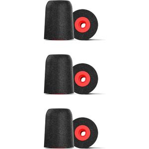 Comply P-Series | Memory Foam Replacement Ear Tips Designed for Etymotic, NuForce, ISOtunes PRO, Q-Jays, & More | Superior Noise Isolation, Ultimate Comfort, Secure Fit | Black, Medium (3 Pairs)