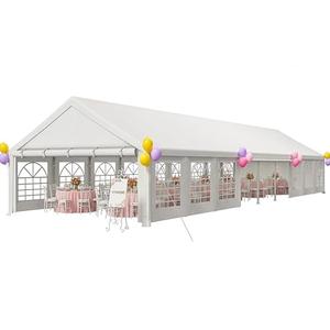 YITAHOME 20x60FT Party Tent Heavy Duty Wedding Tent Event Shelters Outdoor Canopy Upgraded Steel Carport with Removable Sidewall Windows for Commercial and Parties