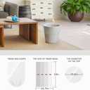 440 Counts Strong Trash Bags Garbage Bags by Teivio, Bathroom Trash Can Bin Liners, Small Plastic Bags for home office kitchen (2.6 Gallon) (1 Count (Pack of 440))