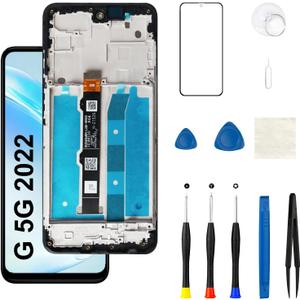 for Moto G 5G 2022 Screen Replacement with Frame G 2022 XT2213-1 XT2213-3 XT2213DL LCD Touch Display Digitizer Assembly Repair Tool Kits 6.5 inch