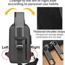 Sling Bag for Men | Anti-theft Crossbody Bag - Crossbody Shoulder Chest Bag | Anti-Theft, USB, Waterproof