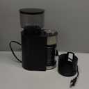 Aromaster Burr Coffee Grinder with 25 Grind Setting, Adjustable 2-12 Cups Timer, Professional Conical Coffee Bean Grinders for Home Use, 3-Ears Portafilter Holder, Anti-static, Cleaning Brush, Black