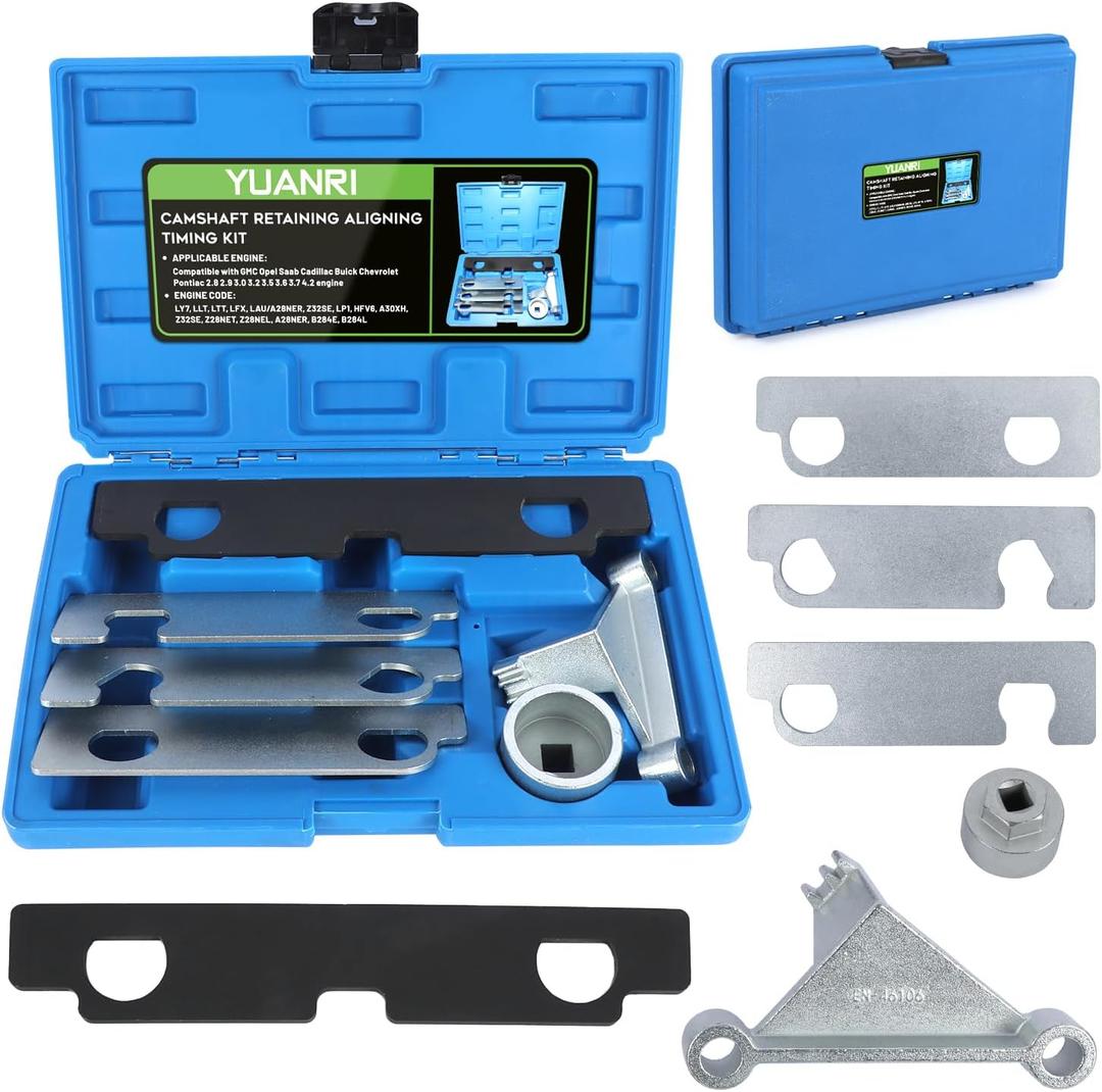 6 Pcs Camshaft Retaining Tool Kit, Compatible with GM Opel Saab Cadillac Buick Chevrolet 2.8 2.9 3.0 3.2 3.5 3.6 3.7 4.2 Engine, Replace EN-48383 EN-46105 EN-46106 EN-46111 J-44221