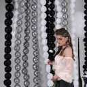 Silver Link Balloons, 60PCS Linking Balloons with Tail for Balloon Wall Arch and Chains, Quick Linkable Balloon for Wedding Birthday Baby Shower Engagement Graduation Party Decorations (6inch)