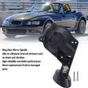 Mirror Spindle Repair Kit, Metal and ABS Wing Door Mirror Base Replacement Spindle with Mounting Bolts Compatible with 1994-2002 Z3 E36 E37 E38 Roadster Coupe RHD Models Only (Driver Side)