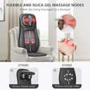 Snailax shiatsu Neck & Back Massager with Heat, Full Back Kneading Shiatsu or Rolling Massage, Massage Chair pad with Height Adjustment, Back Massager for Neck and Shoulder