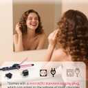 Mini Curling Iron for Short Hair Dual Voltage with European UK Plug Adapter 3/4 Inch Travel Size Small Barrel Curling Iron to Beachy Waves Curls with 30S Fast Heating, 5 Temps for Global