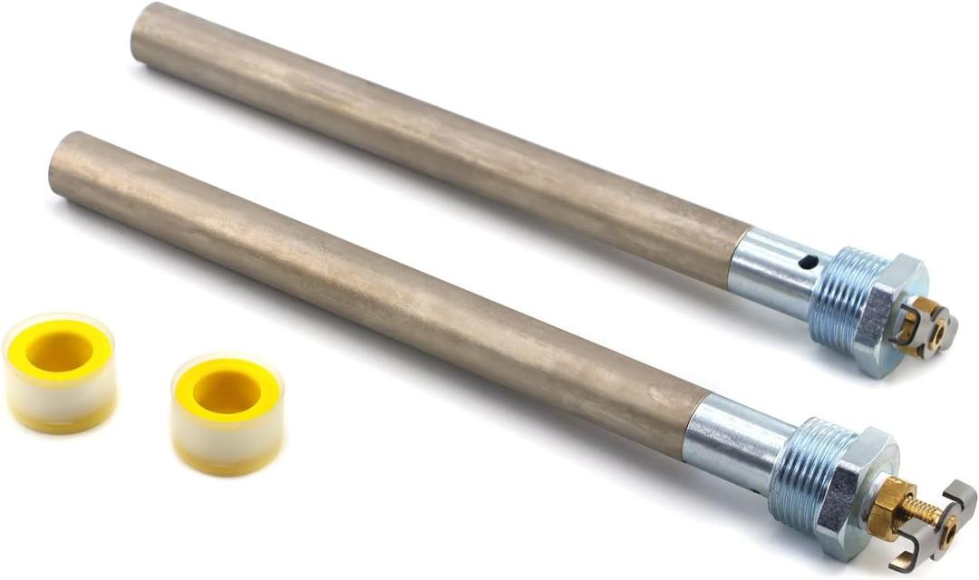 2 Pack RV Water Heater Anode Rod - 9.25" x 3/4" NPT - Compatible Suburban 233514, 232767 Anode Rod