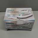 BEAUTURAL Mini Travel Steam Iron for Clothes with Dual Voltage, Temperature Control, Non-Stick Soleplate and Cord Storage, Ideal for Sewing, Quilting and Handcraft