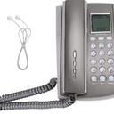 Wall Telephone,Corded Telephone Wall Mount Desktop Corded Caller ID Telephone,LCD Display Landline Telephone for Home Office Hotel Call Center,Gray