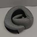 Advanced Memory Foam Neck Travel Pillow, Neck Pillow Airplane with Eye Mask & Ear Plugs, Designed for The Comfort of Travel & Office, Travel Pillow for Plane, Car, Home, Work Grey