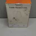 Candle Warmer Lamp, Wax Melt Warmer with 2 Bulbs for Scented Jar Candles, with Timer Dimmer Adjustable Height, Home Decor Gift for Girl Friend Mom Sister Women, No Flame No Smoke Warming Light, Amber