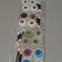 Artdone 16Jars Chrome Nail Powder Magic White Pearl Kit Mirror Effect Silver Metallic Holographic Dip Nail Powder for Resin Craft & Nail Art Fimo, Decoration Iridescent Aurora Mermaid Pigment