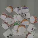 Yinder 24 Pads Cute Sticky Notes Fun Kawaii Animal Sticky Notes Pads Bulk Cartoon Memo Self Adhesive Gift for Valentines Veterinary Office School Tab Party Supplies(Safari Animals)