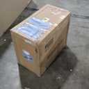 Gesipor 24x19" Wall-Mount Stone Resin Bathroom Sink Rectangular Vessel Sinks for Bathroom Floating Vanity Sink Trough Modern Art Basin with Shelf Layer (Matte White)