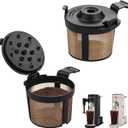 2 Pack Permanent Coffee Filter Compatible with Ninja PB051 / PB040 / PB041ST - Reusable Basket Filters Compatible with Ninja Coffee Maker