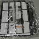 Desk Organizers and Accessories, 5-Tier Paper Letter Tray Organizer with File Holder, Desktop Organizer for Office Supplies (Black) (12" x 12" x 12")