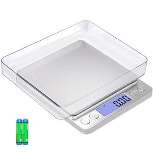 Gram Scale Small Digital Food Scale, 500g by 0.01Gram/0.001Ounce, Accurate Weighting, MEIYA Multifunction Kitchen Scale for Jewelry/Baking/Soap, 9 Units, Tare Function, LCD Display,  (Battery Are Not Included)