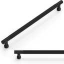 10 Pack Matte Black Knurled Cabinet Pulls 10 Inch(254mm) Kitchen Cabinet Handles Cabinet Hardware for Drawer Pulls