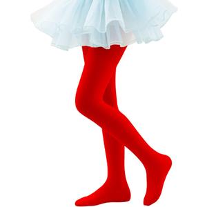UTTPLL Girls Tights Christmas Gifts Crazy Halloween Costumes Toddler Baby Dance Pantyhose Kids Infant Ultra-Soft Uniform Stockings Activewear Leggings Red, Small
