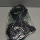 Car Fan USB Powered for Baby: Dual Car Cooling Fans for Backseat 3 Speed Separate Controlled Quiet Brushless Motor 360 Rotatable 5V 2A Rear Seat Air Circulation for Vehicle Van Truck SUV RV(USB Plug) (Black+Gray)