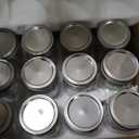 32 oz Mason Jars with Airtight Lids and Bands, 12-Pack with Wide Mouth, Rustic Stickers & Tags, Quart Glass Canning Jars for Pickling, Food Storage, Fermentation,Overnight Oats, 3.56 x 3.56 x 6.3 inches