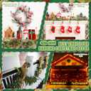 24 Pack Christmas Garland Hanger for Mantle Christmas Garland Hooks Wreath Ties Fireplace Stocking Holder Reusable Silicone Adhesive Straps for Fireplace Staircase Front Door (Light Green)