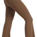 ODODOS Cloud Feeling Split-Hem Flared Pants for Women High Waisted Lounge Bootcut Yoga Pants - 31" Inseam, Brunette, Small 