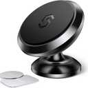 SYNCWIRE Magnetic Car Phone Holder for Dashboard, Cell Phone Car Kits, 360 Adjustable Magnet Cell Phone Mount Compatible with iPhone, Samsung, LG, GPS, Mini Tablet and More (Black)
