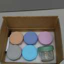 DRKIO 6 Pack Glass Baby Food Storage Containers - 4 Oz Baby Food Jars with Lids Baby Food Maker Microwave Dishwasher Freezer Safe 100% Leak Proof BPA Free Reusable