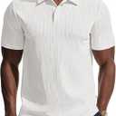 PJ PAUL JONES Mens Polo Shirts Short Sleeve Knit Polo Casaul Collared Polo Shirts Wrinkle-Free Golf Polo (XL)