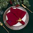 ZIWUROAD Christmas Red Napkins, 6 Pack Velvet Dinner Napkin, Soft Washable Reusable Cloth Napkins, Table Napkin for Dinner, Restaurant,Wedding, Christmas Party -18x18 Inch