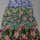 4 Pcs Inflatable Beach Pillow Portable Blow up Travel Camping Pillows with Covers for Hawaii Summer Pool Travel Vacations(Tropical Leaves)