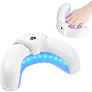 36W LED Nail Lamp, Gel Nail Light for Nail Polish with 3 Timers, LCD Touch Display Screen, Auto Sensor, 18Pcs Lamp Beads, Folable Design, Nail Dryer for Gel Polish