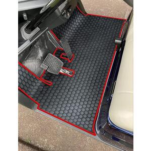 Golf Cart Floor Liner Mat Full Coverage Custom Fit for Yamaha Drive 2 Models Only (2017 2018 2019 2020 2021 2022 2023 2024) & UMAX Rally (Red Trim) Golf Cart Floor Liner Mat Full Coverage Custom Fit for Yamaha Drive 2 Models Only (2017 2018 2019 2020 2021 2022 2023 2024) & UMAX Rally (Red Trim)